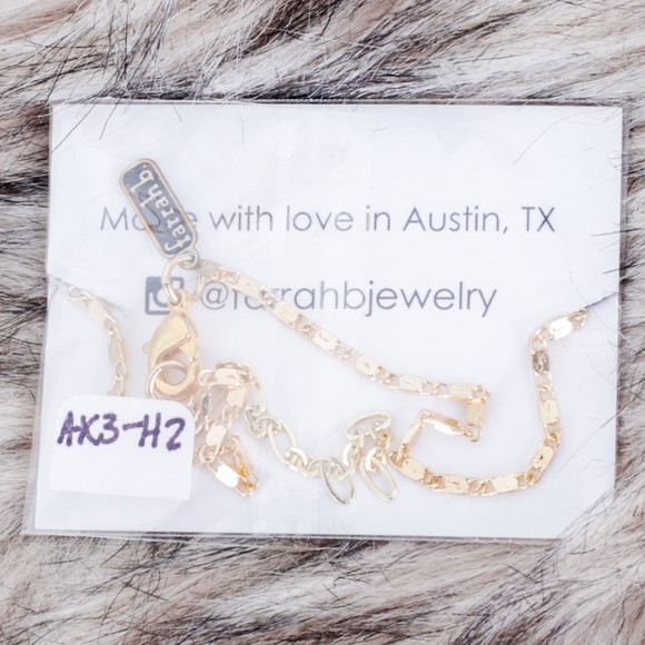 NWT Farrah B Heart Charm Gold Anklet - Picture 2 of 2
